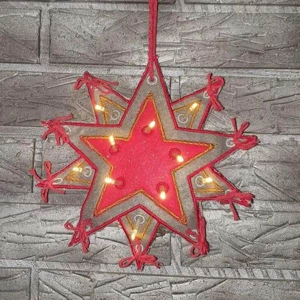 ITH Stickdatei Weihnachtsstern