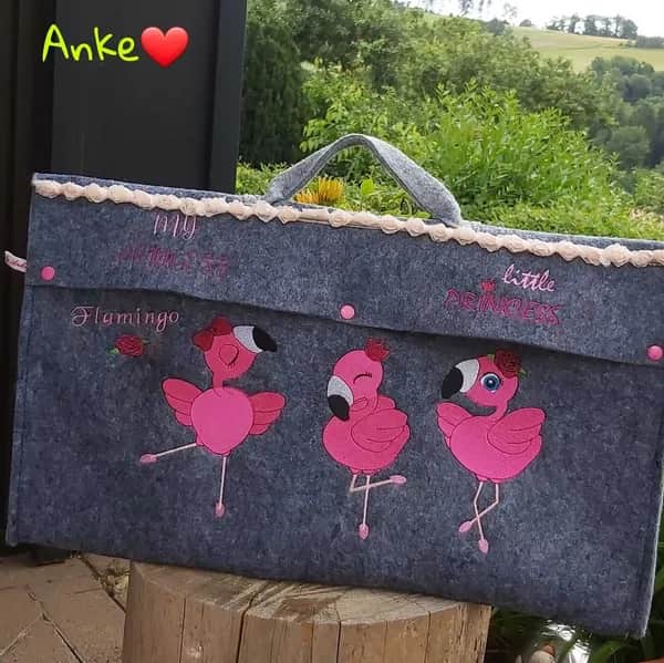 Stickdatei Flamingo Vollstick