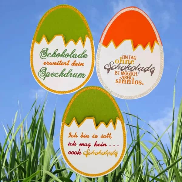 Schokoladen-Sprüche Stickdatei Mega Set | stiXXie
