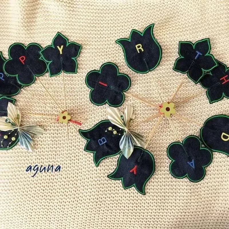 ITH Stickdatei Stabfiguren Blumen 4
