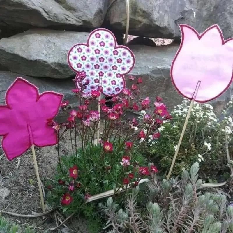 ITH Stickdatei Stabfiguren Blumen 2