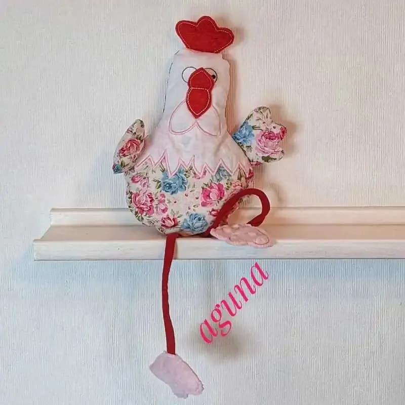 ITH Stickdatei verrücktes Huhn 4