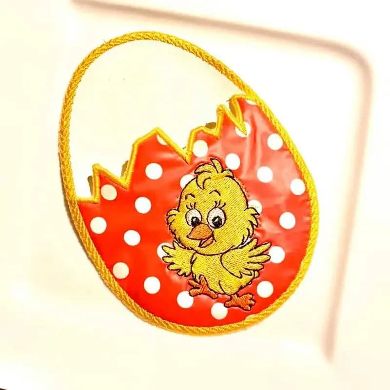 ITH Stickdatei Ostertasche Osterei – Süße Bestecktasche 4