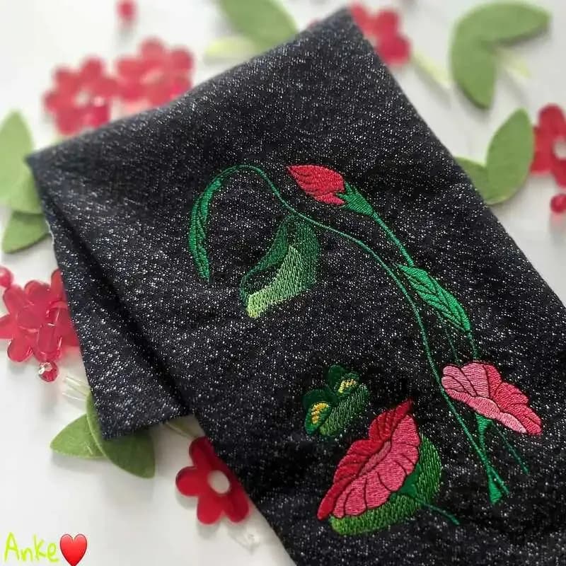 Stickdatei Blumen Fantasy 5
