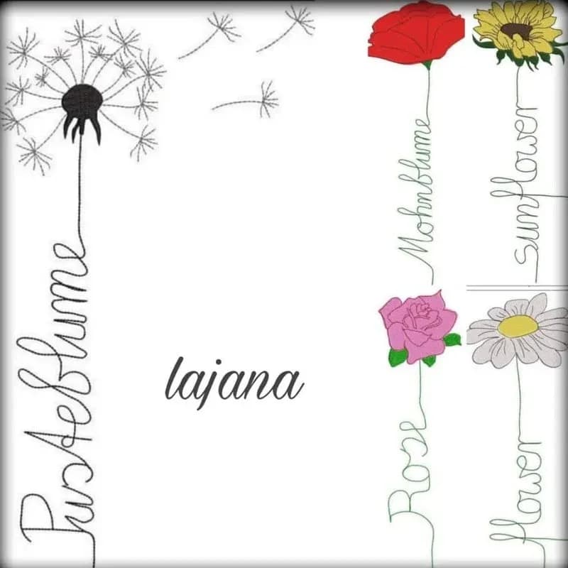 Stickdatei Blumen Flowerpower 3