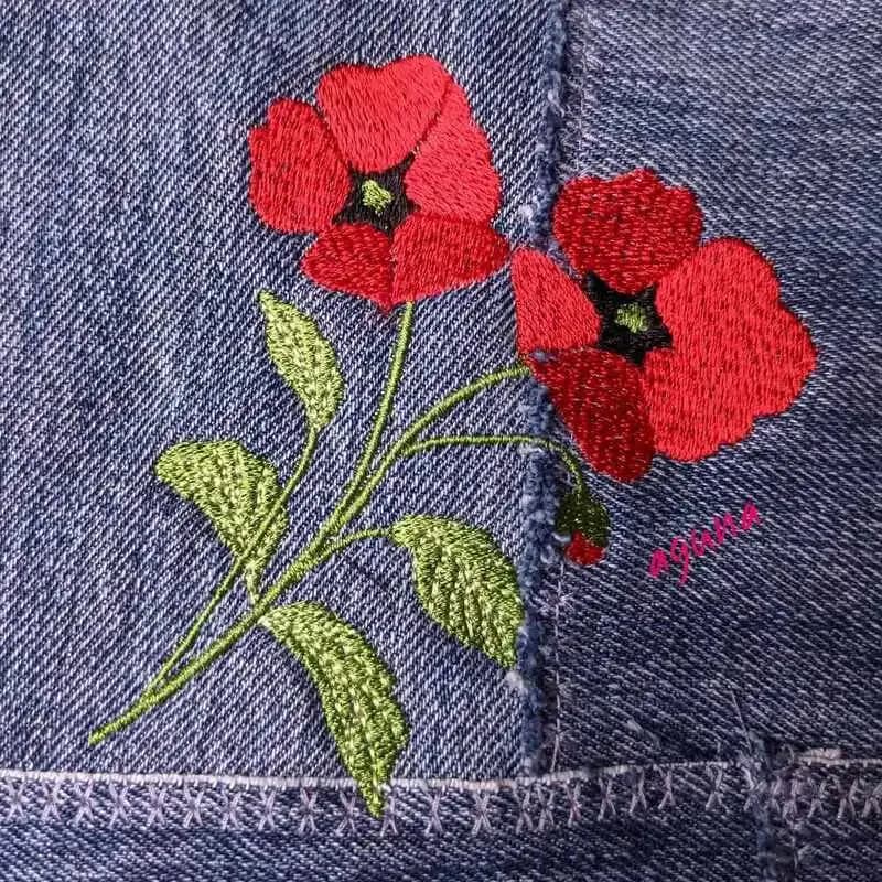 Stickdatei Blumen Set 4-er 4