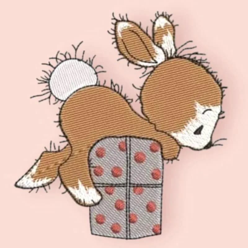 Stickdatei Hase Mimi Applikationsdatei 2