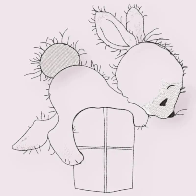 Stickdatei Hase Mimi Applikationsdatei 4