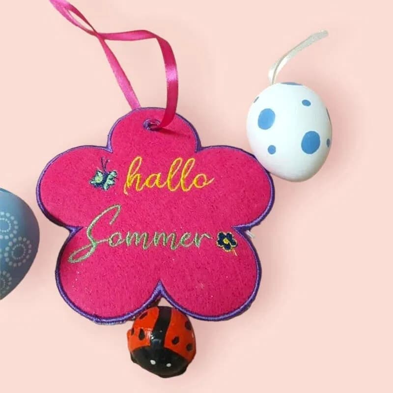 ITH Stickdatei Blumen- / Sonnenhaenger 5