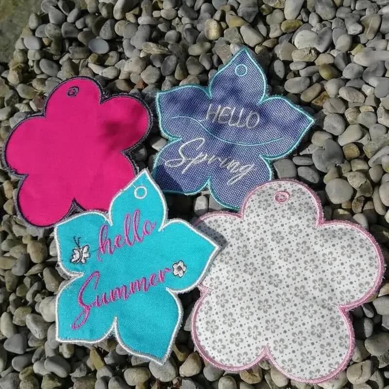 ITH Stickdatei Blumen- / Sonnenhaenger 3