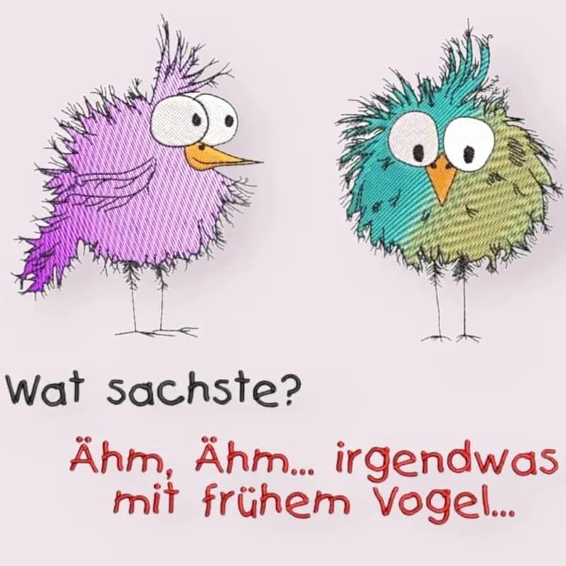 Stickdatei Lustige Vögel – 9 Motive Vollstick 3