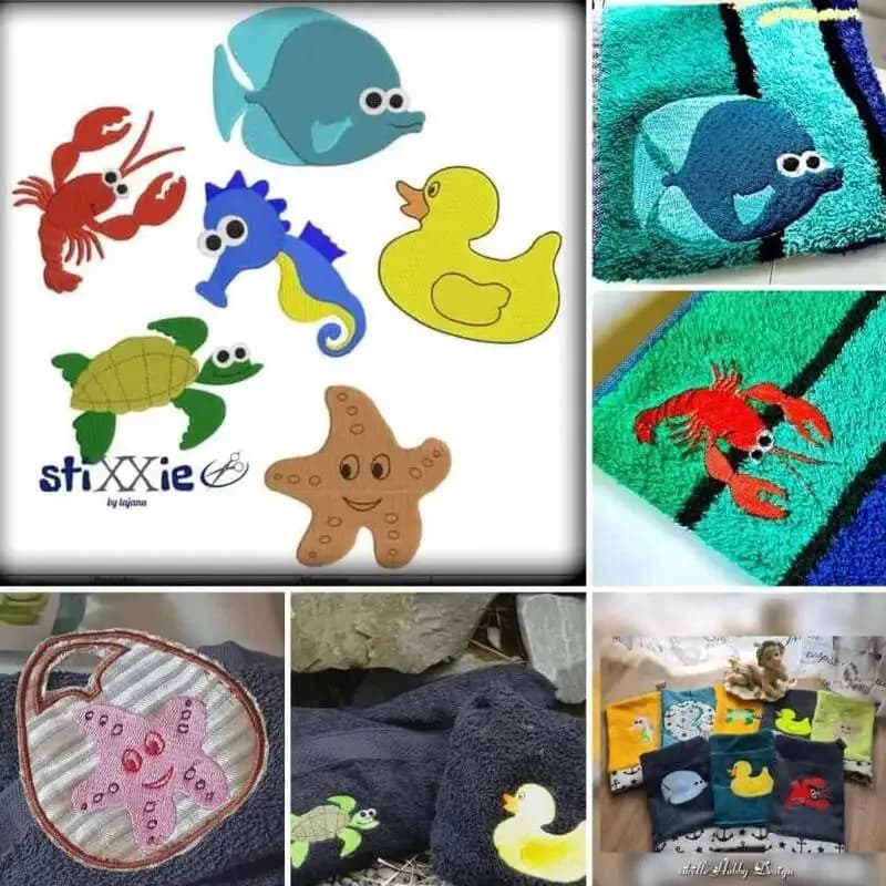 Stickdatei Maritimes für Kids 2