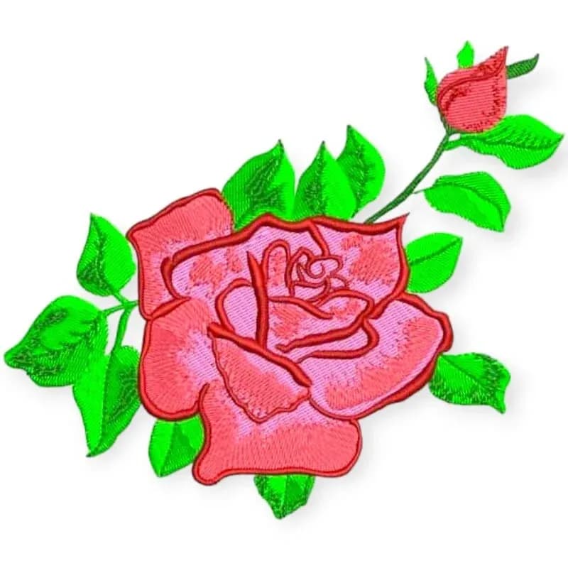 Stickdatei Rosen – 1 & 2 Rosen mit Knospen im 13x18 Rahmen | stiXXie 3