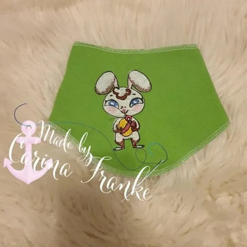 Stickdatei Hase mit Osterei