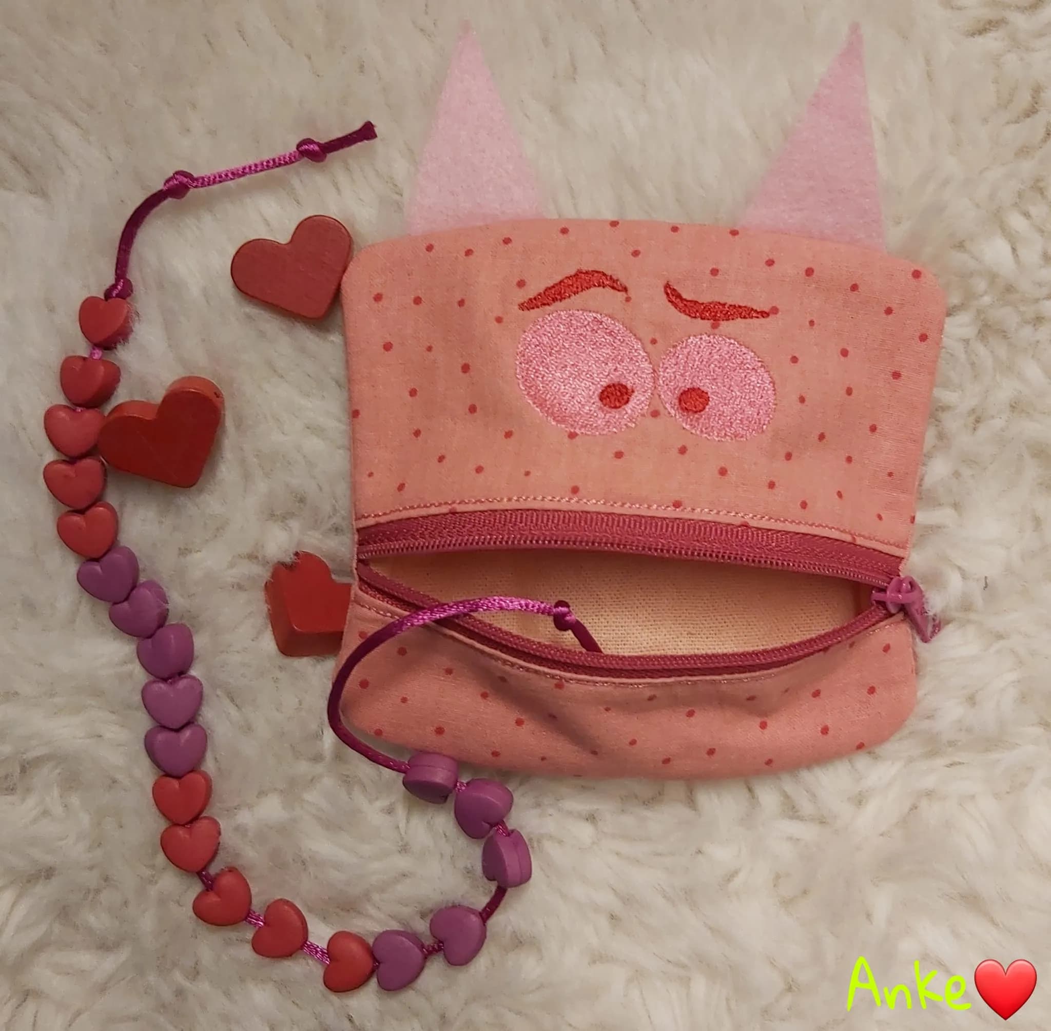 ITH Stickdatei Tasche Rechenkette Monsti