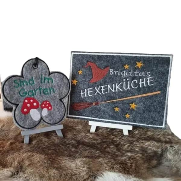 ITH Stickdatei Türschilder Mega Set