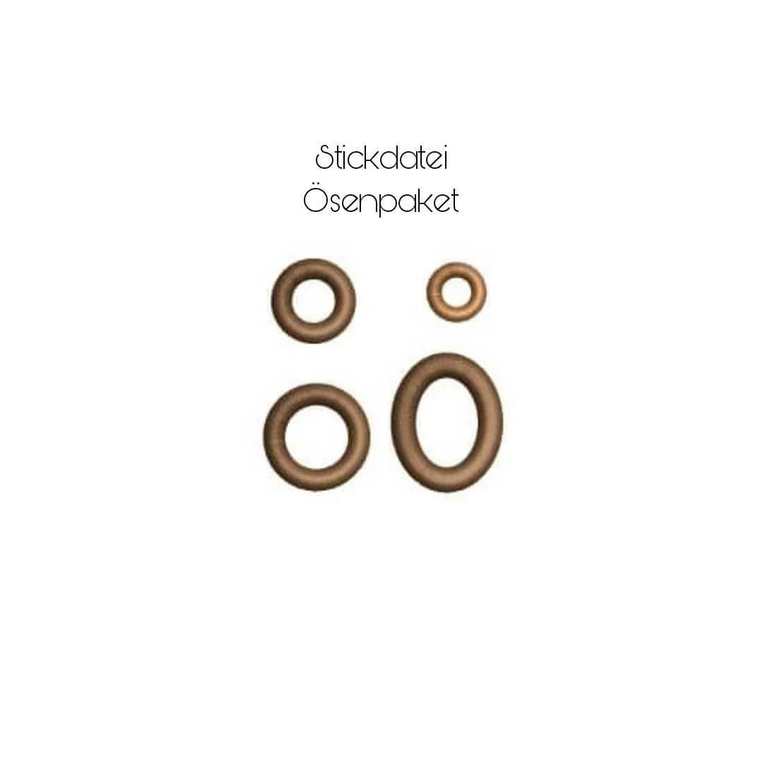 Stickdatei kleines Ösenpaket Set