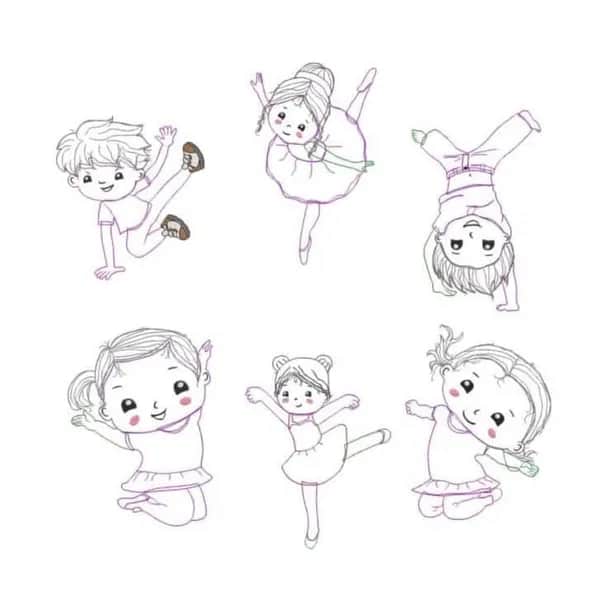 Stickdatei Tanzen Mega Set DanceKids