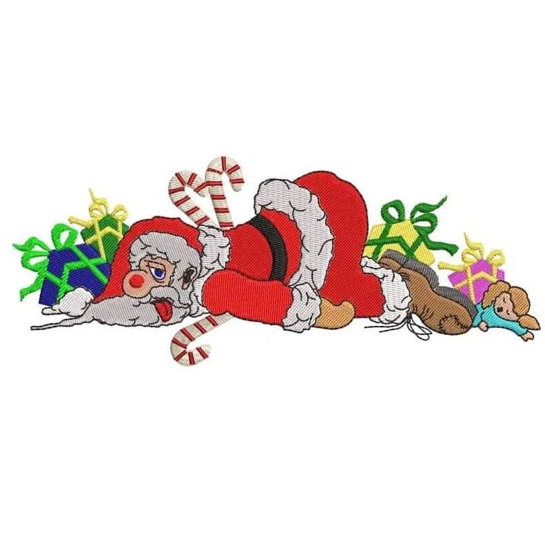 Stickdatei Weihnachtsmann - Santa